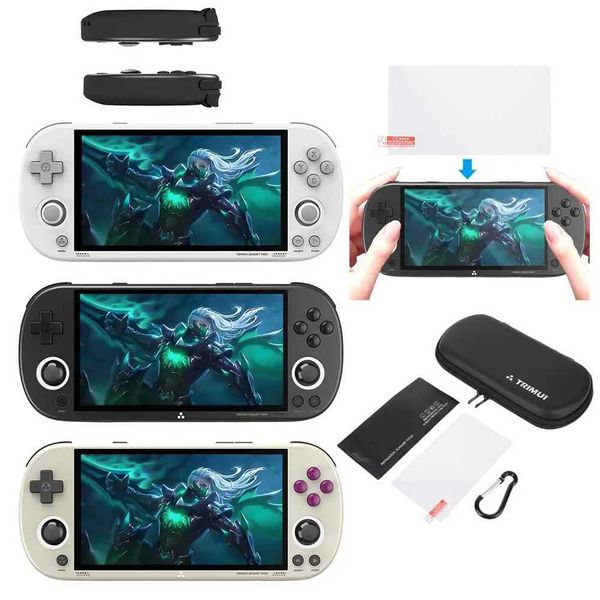 Portable Game Players Retro video game console Tricoo Smart Pro handheld 4.96-inch IPS screen Linux system joystick RGB lighting Smartpro fo