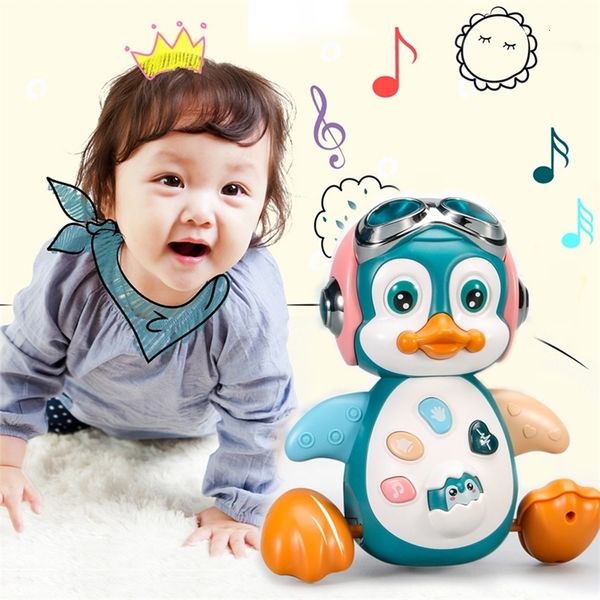 Childrens electronic pets crawling interactive music lights mobile walking dance development puzzle toys childrens gifts 241217