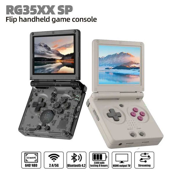 Portable Game Players RG35XXSP up Handheld Console 3.5-inch IPS 640 * 480 Screen 3300mAh Battery Linux System WIFI 5000+Games H250114