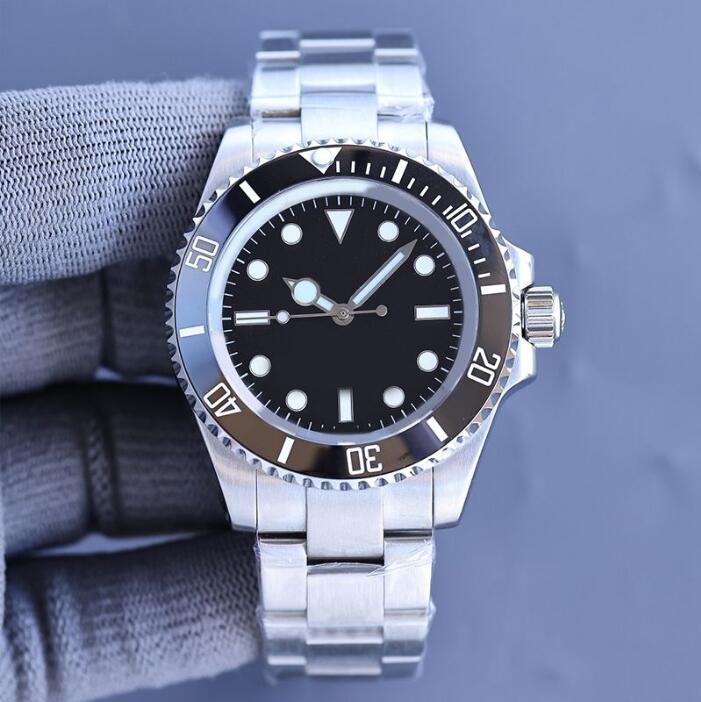 mens watch black 41mm dial 2813 movement automatic machine 904L stainless steel automatic no calendar sapphire mirror classic luminous waterproof