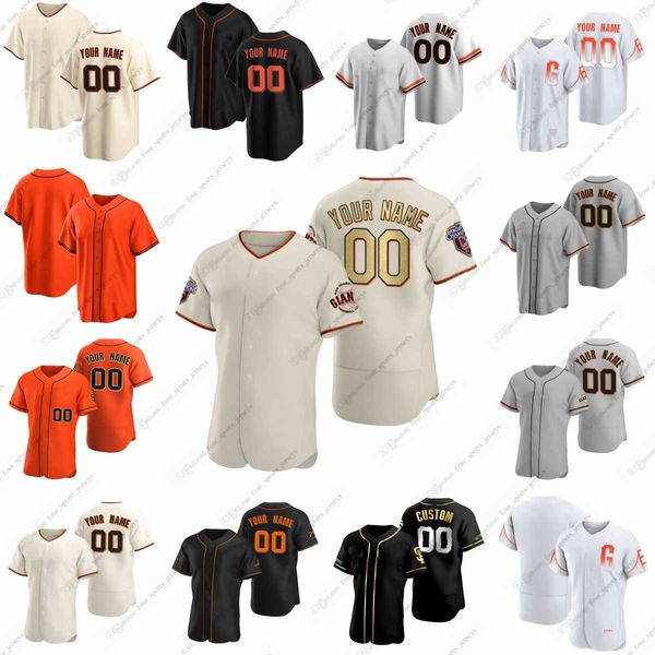 2023 Custom Brandon Crawford Giants Baseball Jerseys Camilo Doval Sean Hjelle Jakob Junis Sean Manaea Taylor Rogers Tyler Rogers Ross Stripl