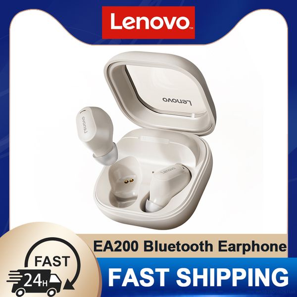 Original Lenovo EA200 Wireless Bluetooth 5.4 TWS Earphone HIFI Stereo Music Game Earbuds HD Mic Noise Reduction Headphone 200mAh