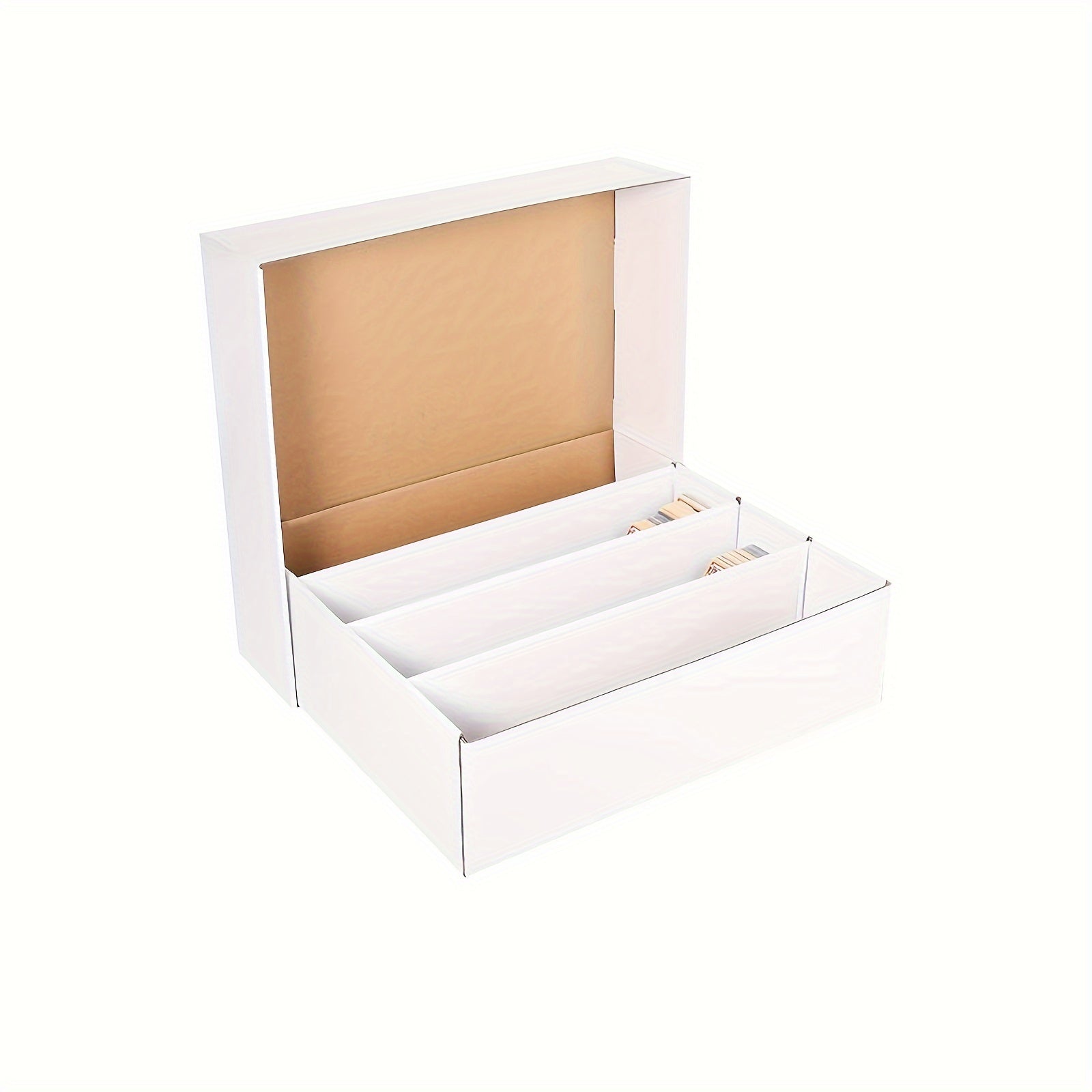 TEMU Lovfen - 1pc Extra-large 3200-count Trading Card Storage Box - Sturdy, Space-saving, And Durable Container For Organizing Baseball, Football,