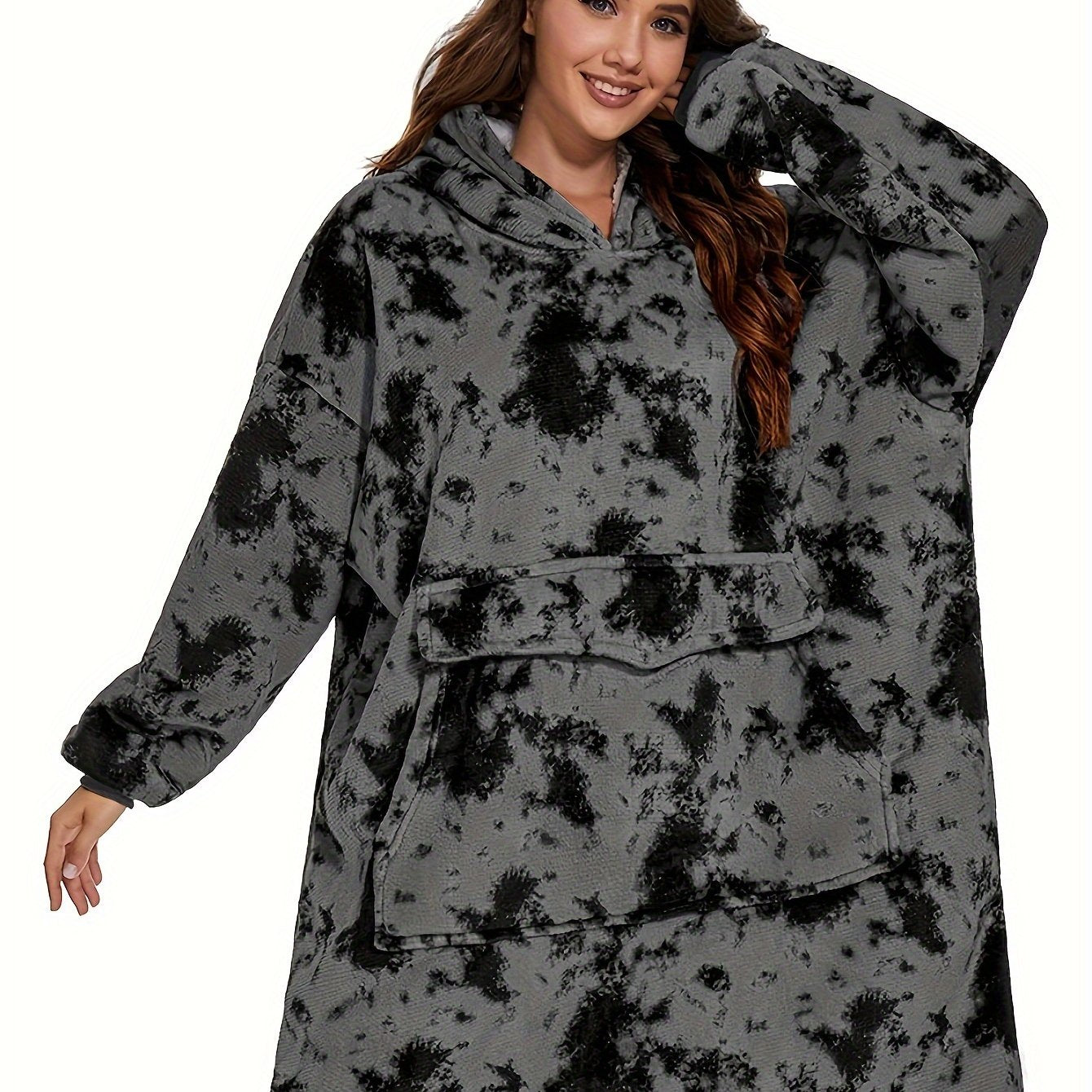 TEMU Goyyna Wearable Blanket Hoodie, Oversized Sweatshirt Blanket Sleeves, Hooded Blanket Gifts For Women