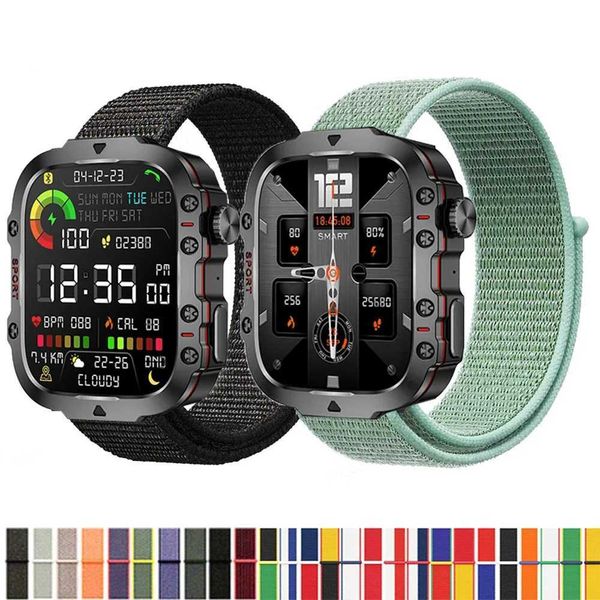 Watch Band Nylon Loop Strap for LIGE Smart Watch QX11 Smartwatch Replacment Bracelet Sport Watchband Correa for LIGE QX11 Band M240824