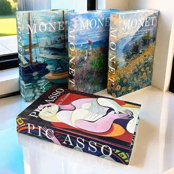 Christmas Decoration Fake Book Storage Box Luxury Decorative Books Faux Livre Coffee Table Bedroom Accessories For Home DecorXJ241228