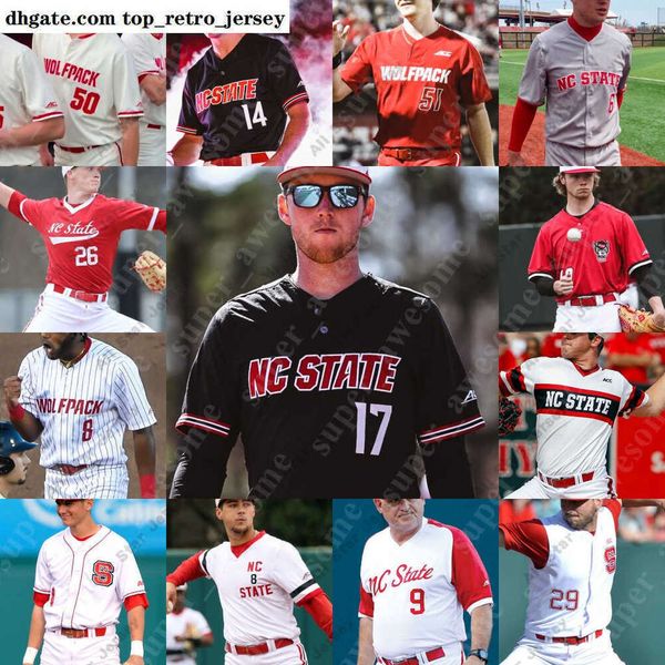 NC Jerseys State Baseball Jersey Sam Highfill Matt Willadsen Garrett Payne Whitaker Logan Adams Canaan Silve