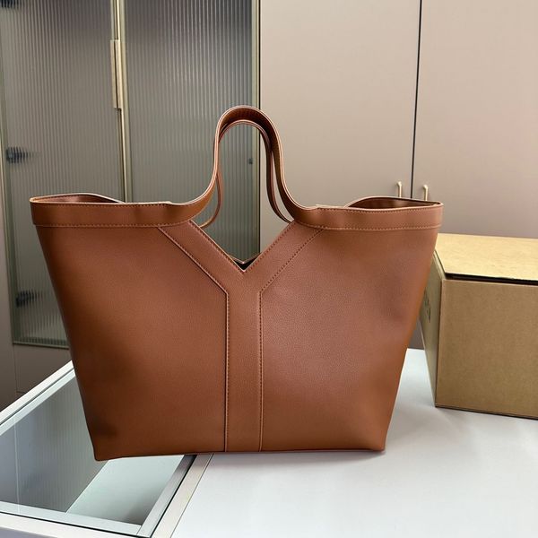 SAINT LAURENT BACO COMPOSTO ICARE TOTA Mommy Shopping Sagra Sacos Y Sacos Pu Couro Double Bola de ombro versátil Grande capacidade Viagem Sa