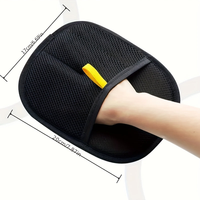 TEMU Pet Static Hair Removal Gloves, Double-sided Brush, Hair Removal Tool, Cat Hair Trimming Gloves