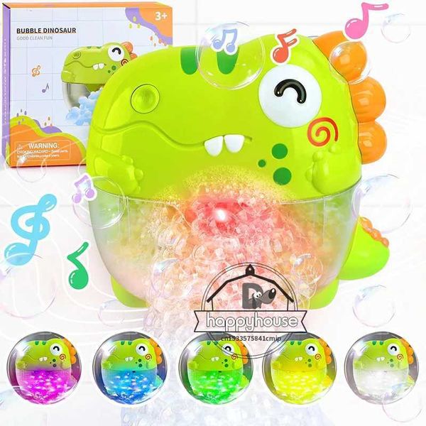 Baby Bath Toys Bubble Machine Dinosaur Crabs Music Kids Bath Toy Bathtub Automatic Bubble Maker Baby Bathroom Toy for Children C250117