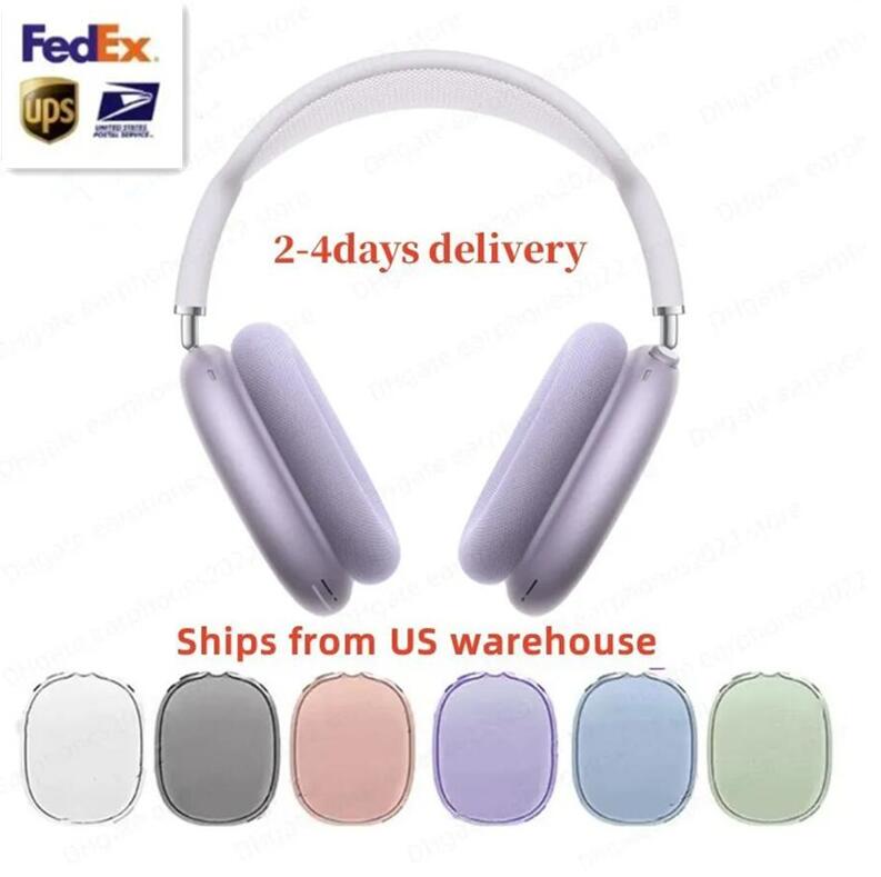 USA Stock For pro Max 2 3 4 Headband Headphone Accessories Transparent TPU Solid Silicone Waterproof Protective case Maxs pro Headphones Headset cov