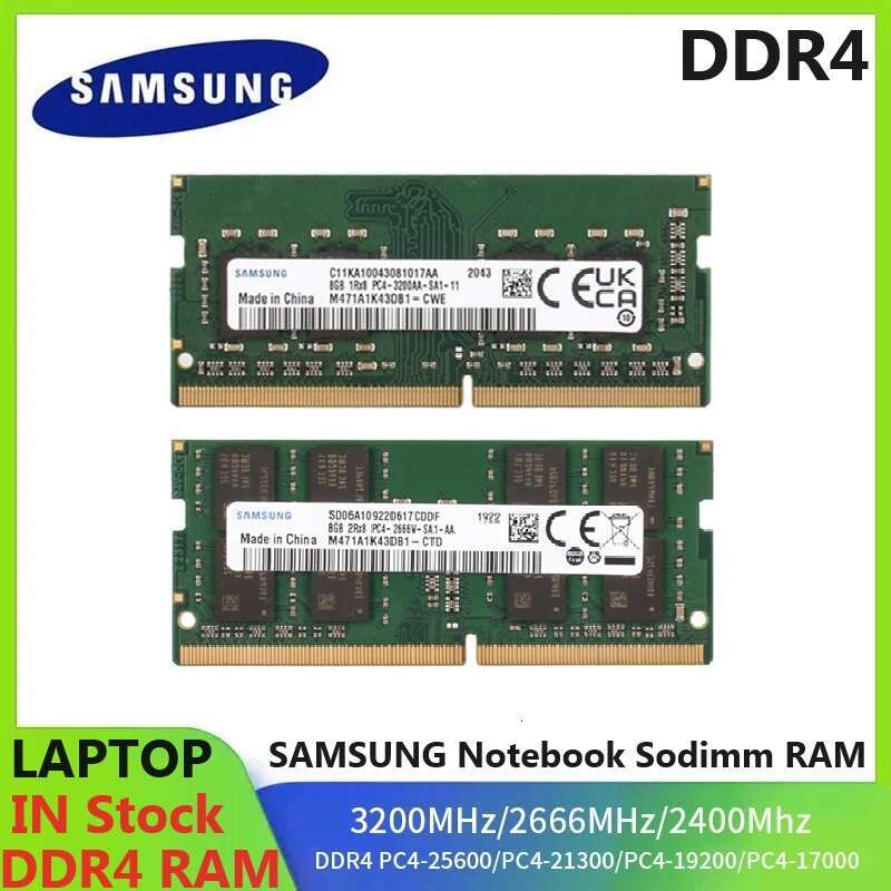 DDR4 Memory Notebook SODIMM RAM PC4 2133P 2400T 2666V 3200AA 8GB 3200MHz 16GB 2666Mhz 2400MHz 2133MHz Sodimm Laptop Ram