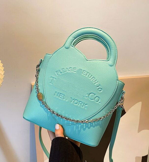 cowhide bag bucket bag women one shoulder crossbody bag designer handbag Litchi grain chain decoration tote luxury shopping bags leather bags purses