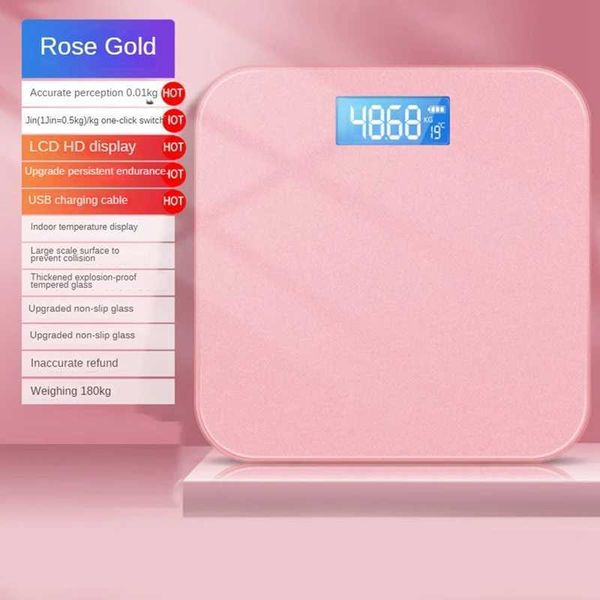 Body Weight Scales 1 bathroom scale for weight high-precision digital weighing machine pink G240529