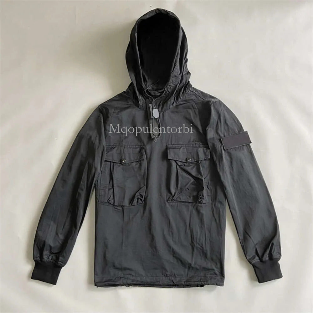 Topstoney Jacket Luxury StoneislandJackets Mens Coat Embroidery High Quality Windbreak Overshirt Loose Outerwear Fashio Zip Up Hoodies Stone Puffer