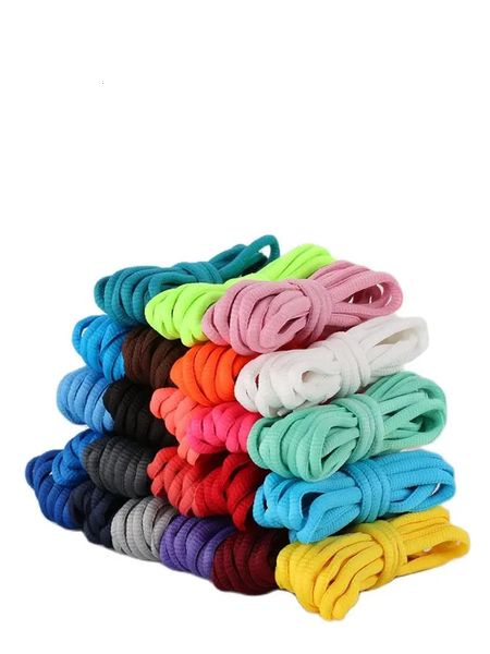 Shoe Parts Accessories Oval Laces 24 Color Half Round Athletic Shoelaces for SportRunning Shoes Shoelace 100120140160180cm Strings 1Pair 231