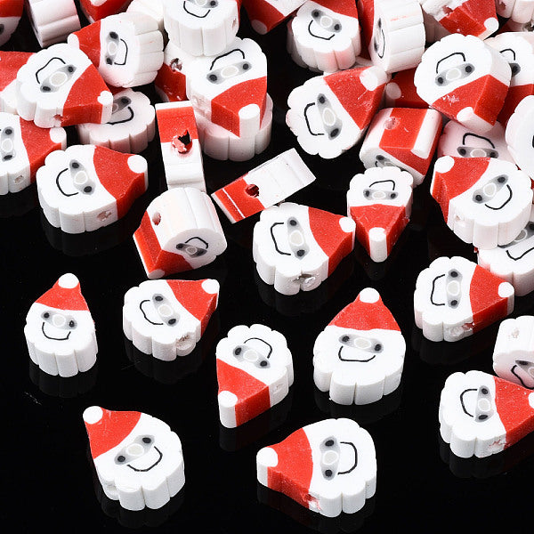 Christmas Theme Handmade Polymer Clay Beads