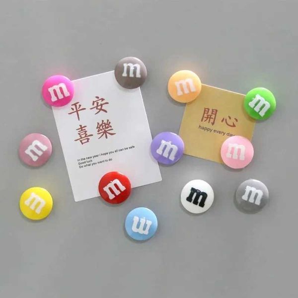 5-10-15pcs Color M Refrigerator Magnets Message Note Photo Gifts Cute Home Magnetic Sticker Stationery Magnet Fridge Decor Y240730