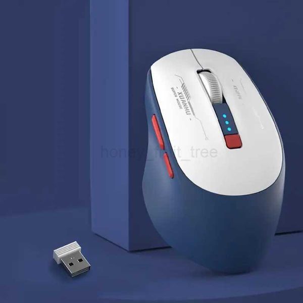 Silent Mouse Wireless Type-c Rechargeable Mouse 6 Buttons Adjustable 1600DPI 2.4G Wireless Mouse Computer Mice For Work homeM240725