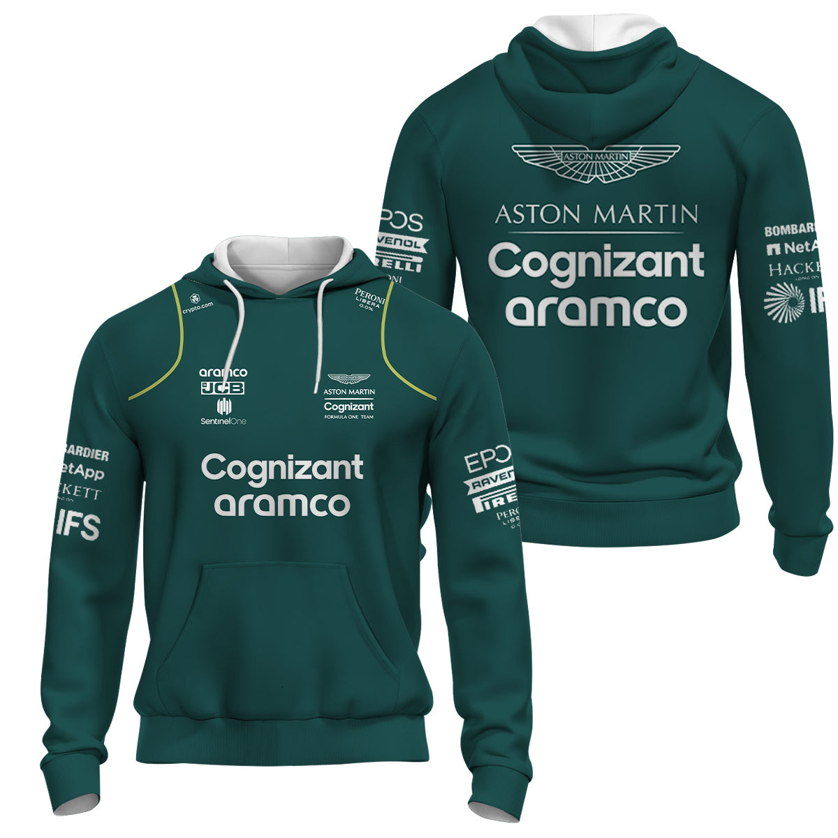 Men&#039;s Tracksuits Selling Formula One Aston Martin Team Green Zip Pullover Men&#039;s Women&#039;s Racing Extreme Sports Competition Clothing 23
