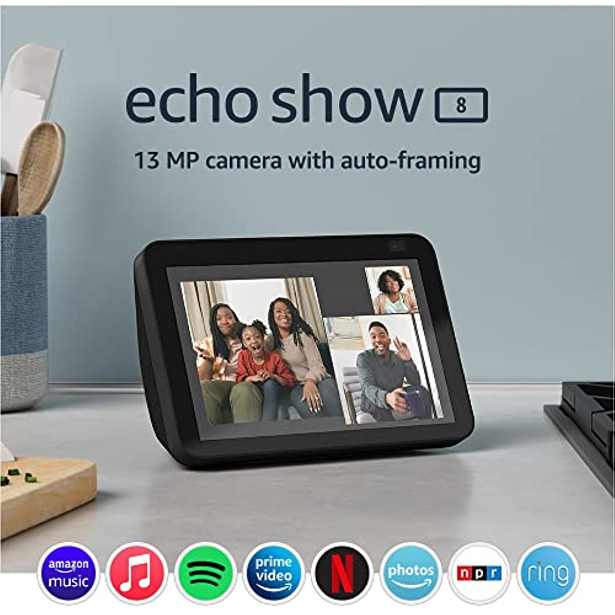 Echo Show 8 2nd Gen, 2021 release HD smart display with Alexa and 13 MP camera Electronics
