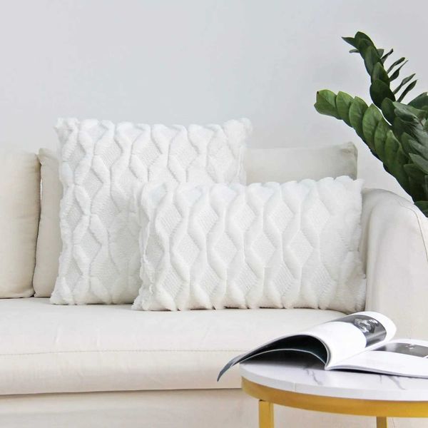 White P cover for sofa soft shell life Ro Throw soft cushion cover used for decorating Funda Cojin 45x45 Housse de Coussin M241113