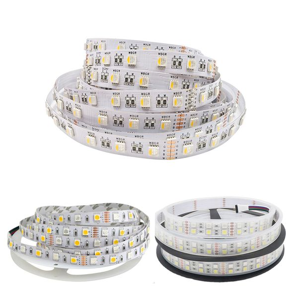 LED Strips 5050 RGB Color Changing Flexible LED Strips DC 12V 5M 600LEDs Waterproof Ribbon DC12V-6A Power for Bedroom Kitchen Home Decoratio
