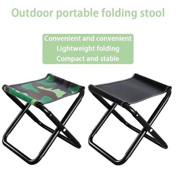 Camp Furniture Ultralight Outdoor Camping Lron Footrest Lightweight Tourist Beach Chair Foldable Leisure Portable Folding Seat H241121