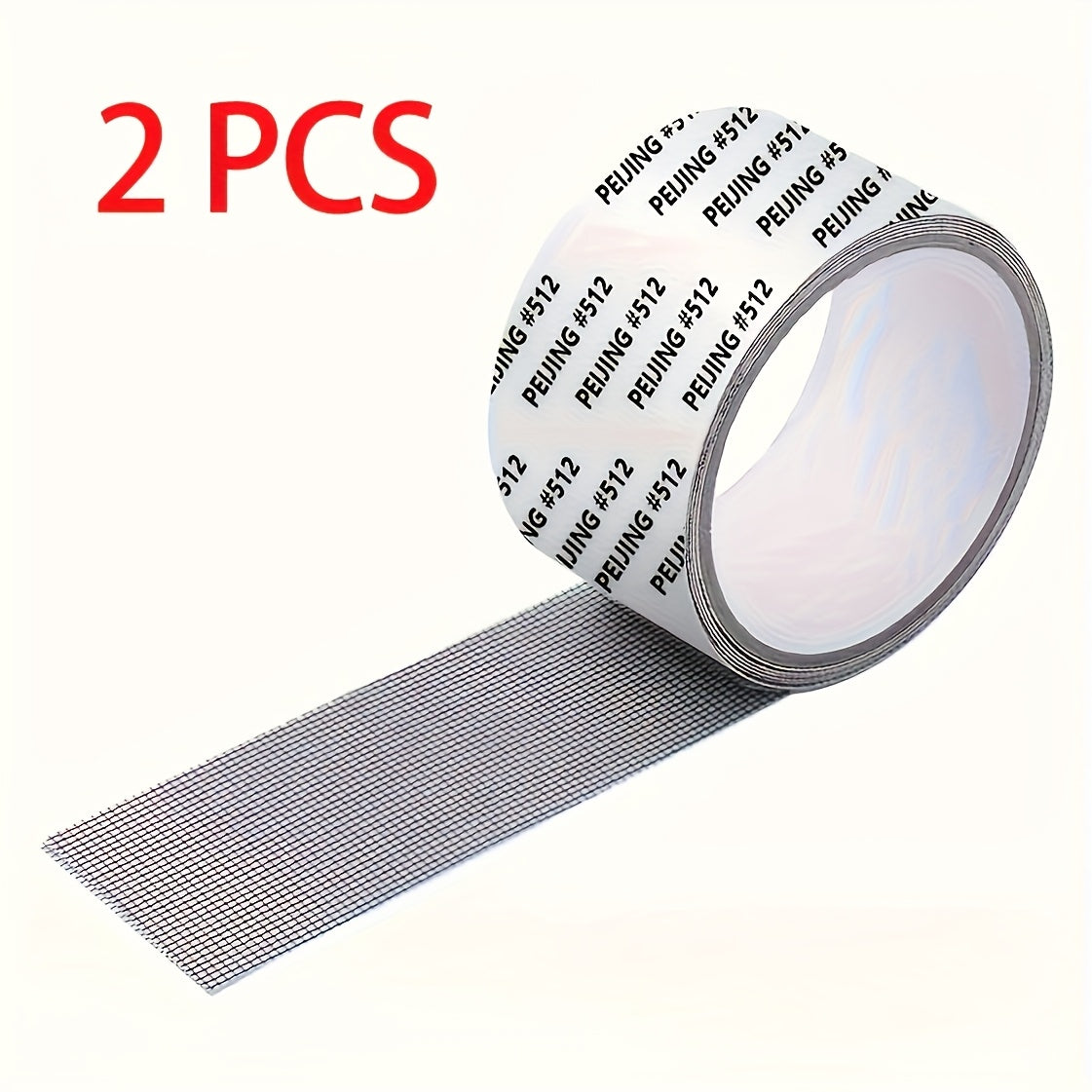 TEMU 2pcs Waterproof Self-adhesive Window Screen Repair Tape, Window Screen Hole Self-adhesive Window Screen Seam Repair Tape, Dormitory Door-curtain