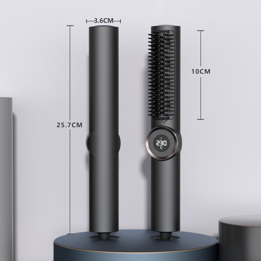 hair straightening comb Designer hair products Home hair straightener temperature control curling comb digital display electric comb