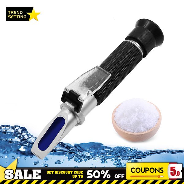 Concentration Meters Handheld Salinometer Refractometer Sea Salinity Meter Salt Water Concentration Aquarium Mariculture Breeding Gravimeter