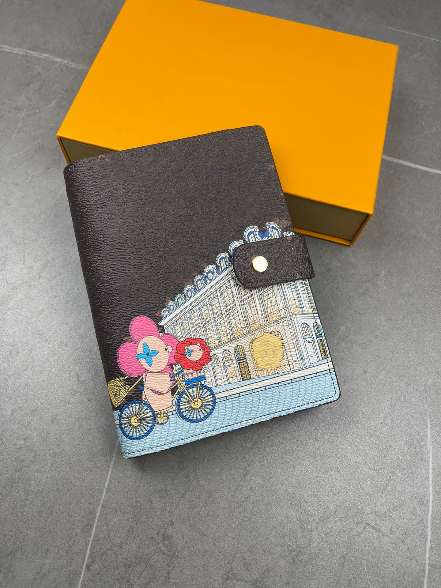 Business Note books 5A Book Wallet MEDIUM SMALL RING AGENDA COVER Designer Womens Fashion Notebook Credit Card Holder Case Luxury Wallets Iconic Not