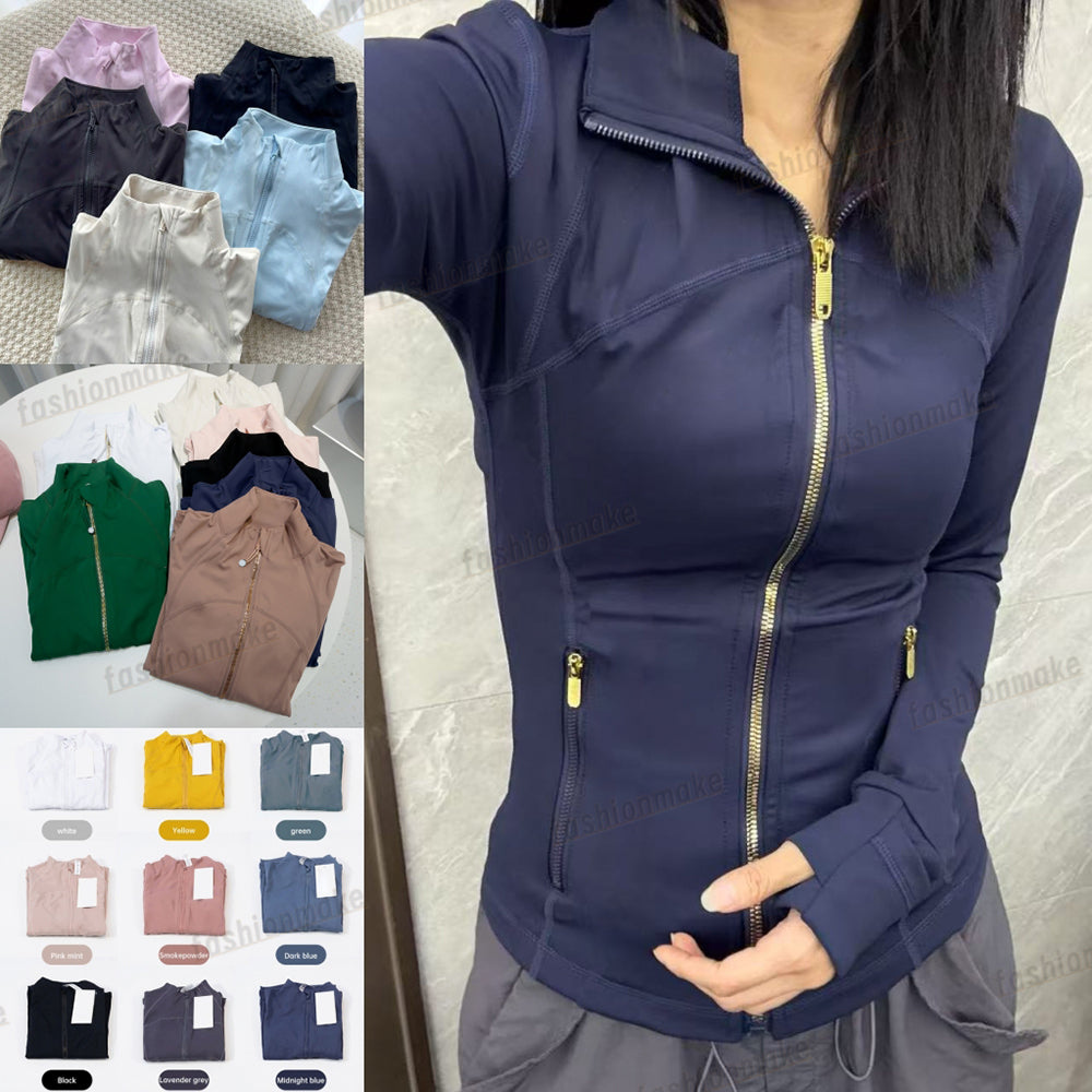 Womens Yoga Jacket Workout Set 2 Pieces Suits Sport Coat Fitness Jacket Sports Quick Dry Activewear Top Solid Color Zip Up Sweatshirt Sportwear S-3X