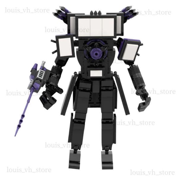 Blocks Blocks Revenge Knife Chain TV Man Skibidi Toilet Man Drill Male Titan Man Female TV Gold Clock Personality Building Blocks Set Toy T2