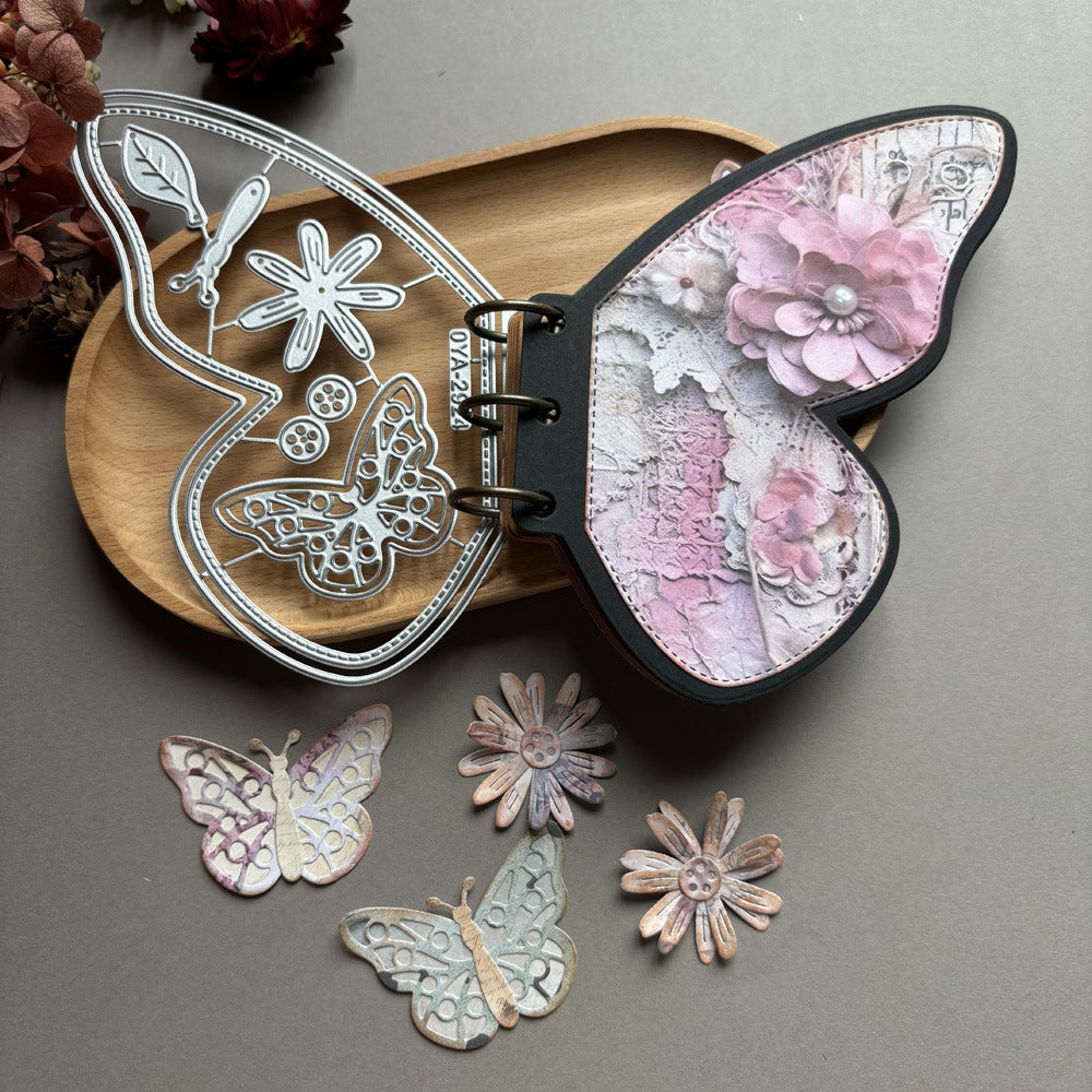 TEMU Metal Cutting Dies With Fairy - Durable Die-cut Stencils For Scrapbooking, Diy Card Making, And Fantasy-themed Crafts, Scrapbooking Supplies,