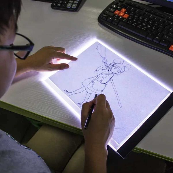 Graphics Tablets Pens A5 LED drawing tablet computer digital graphics pad USB LED light box replication board electronic art graphics drawin