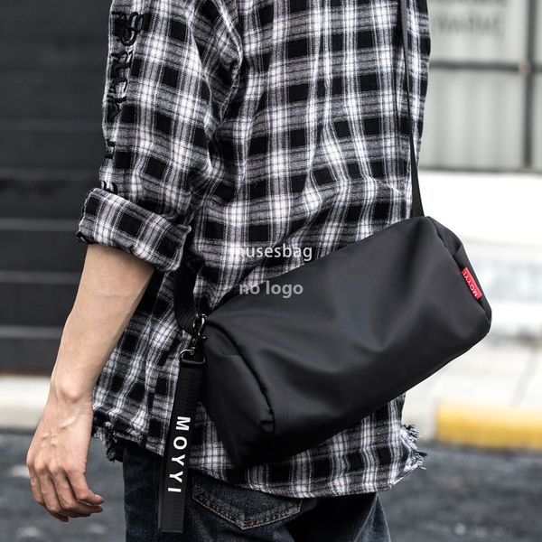 Spot wholesale single shoulder crossbody bag male Korean version postman small hanging bag hip hop simple fashion brand diagonal backpack fo