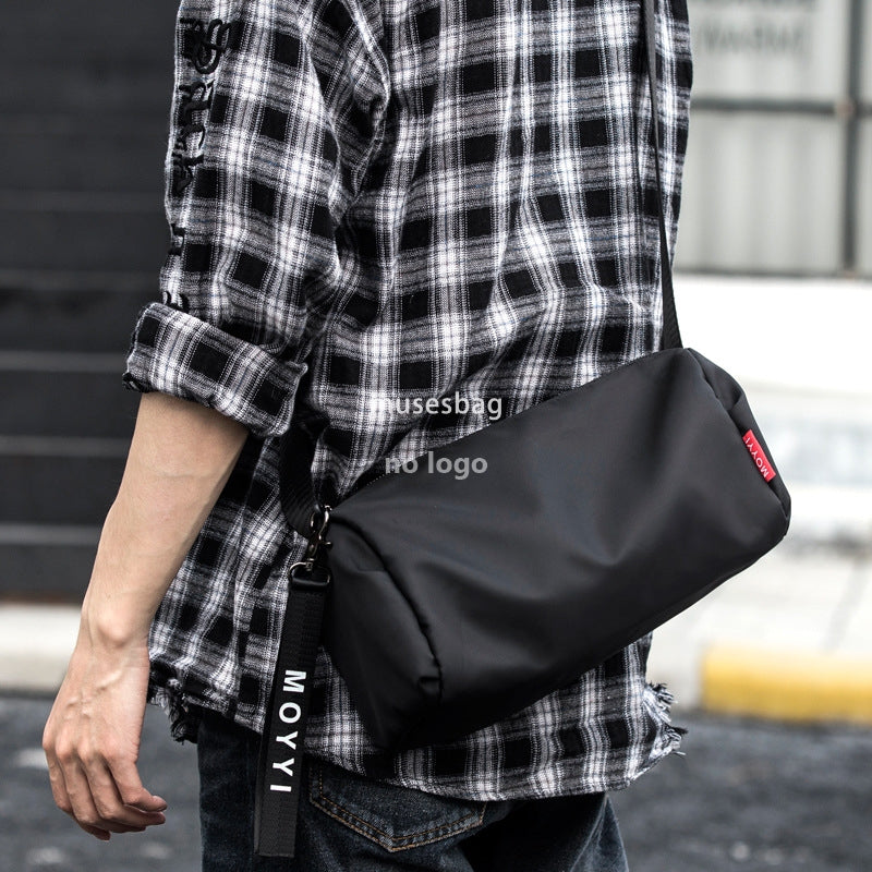 Spot wholesale single shoulder crossbody bag male Korean version postman small hanging bag hip hop simple fashion brand diagonal backpack foreign tr