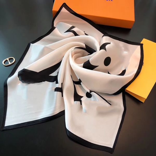 fashion Beautiful 100% Silk scarf HANDBAG Headbands scarves women Top grade bag hair Bands 50x50cm no box