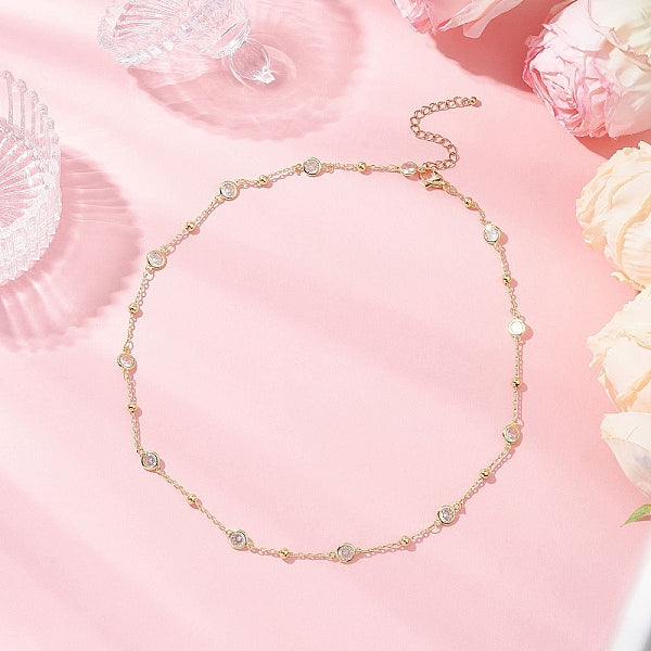 Collares de cadenas de satélite de latón