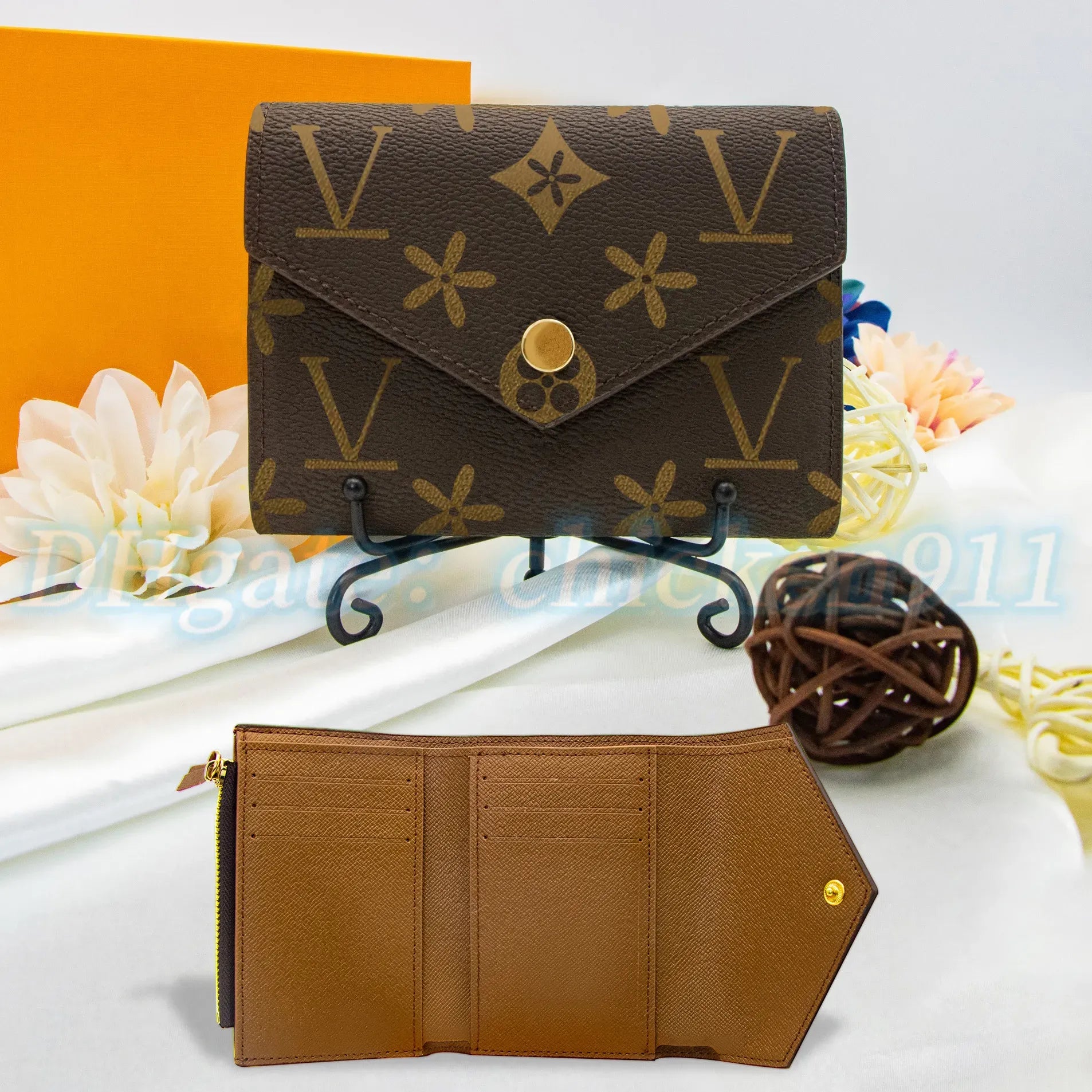 wallets bag Brown flower wallet luxury Women coin purse M41938 card holder keychain Man Designer purses Key pouch CardHolder Shoulder Bags t