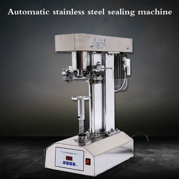 Linboss Automatic Can Sealing Machine Stainless Steel Pet Bottle Cap Seamer Beer Cap Sealer Fast Food Shop Packaging Tools