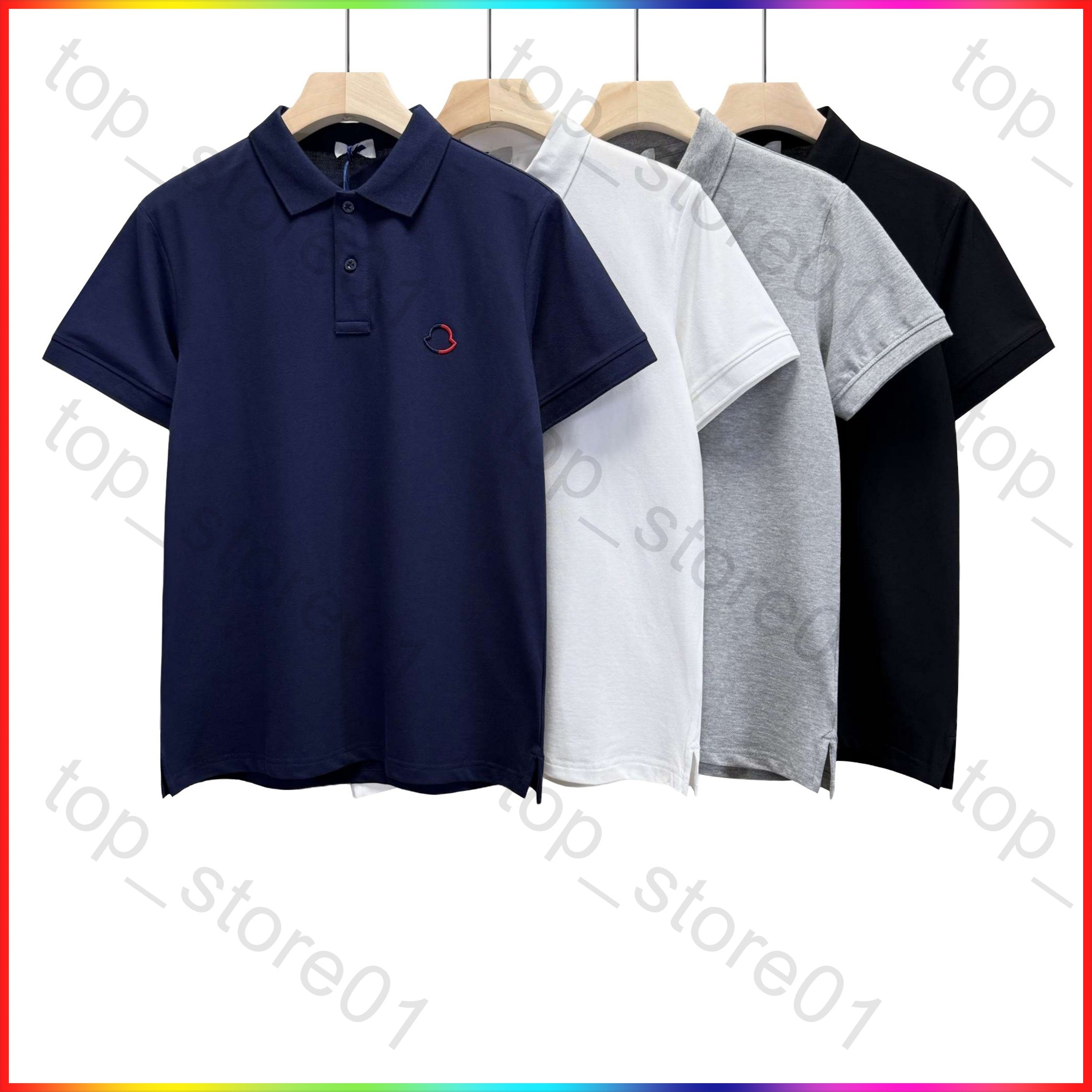 2025 5A Designer Mens Polo Shirts Luxury Men Clothes Short Sleeve Fashion Casual Solid color lape Men&#039;s Summer Polo Embroidery Letter Print Lap