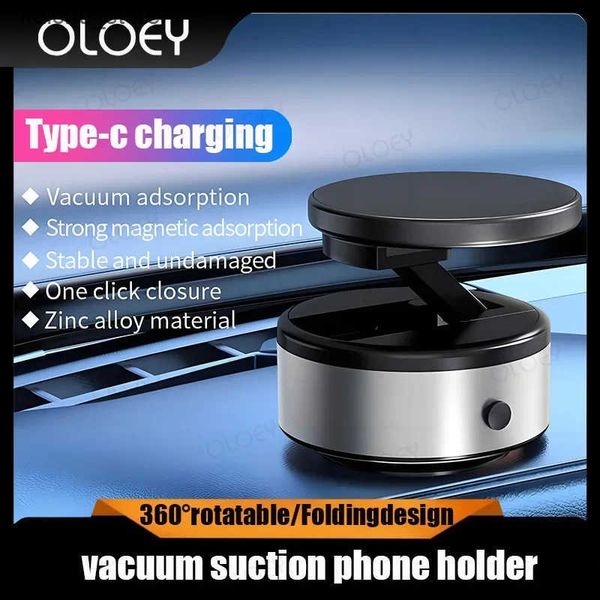 Cell Mounts Holders X10 New vacuum phone holder Suction Cup Folding Car Phone Navigation Stand Suitable for 12-13-14-15 Series Models J24121
