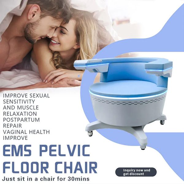 High-intensity Focused Electromagnetic Pelvic Muscle Trainer Chair For Pelvic Floor Muscles Strengthening EMS Urinary Incontinence-Postpartu
