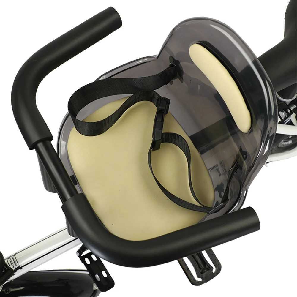 Front Mount Kids Bike Seat Mountain Bike Child Safety Seat with Guardrail and Safety Bicycle Seat Belt Bike Accessories R250520