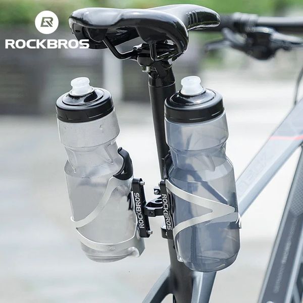 ROCKBROS aluminum alloy single and double bicycle water bottle holder adapter cage converter motorcycle MTB road bicycle water bottle instal