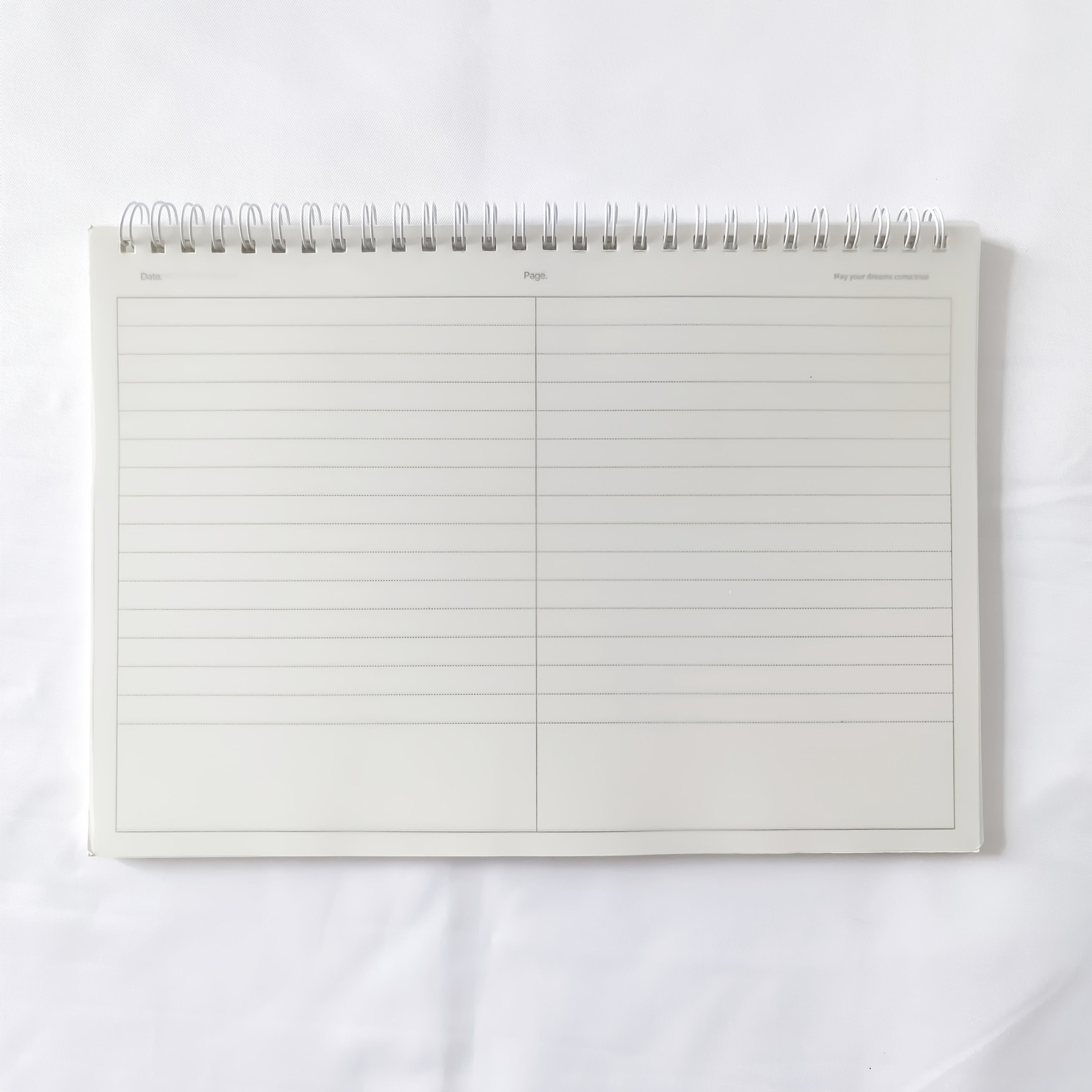 TEMU Pvc Soft Cover Coil Notebook - Horizontal Column Design, B5 Size, 60 Sheets-120 Pages, Study Notes | | Handbook | , Suitable For Students And