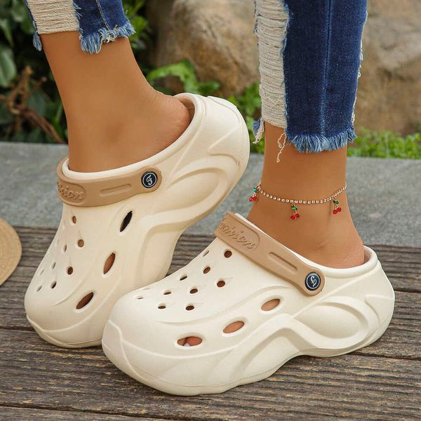 Women&#039;s Fashion Chunky Platform Sandals 2024 Summer Thick Sole eva Clogs Garden Shoes for Women Outdoor Non Slip Beach Slippers