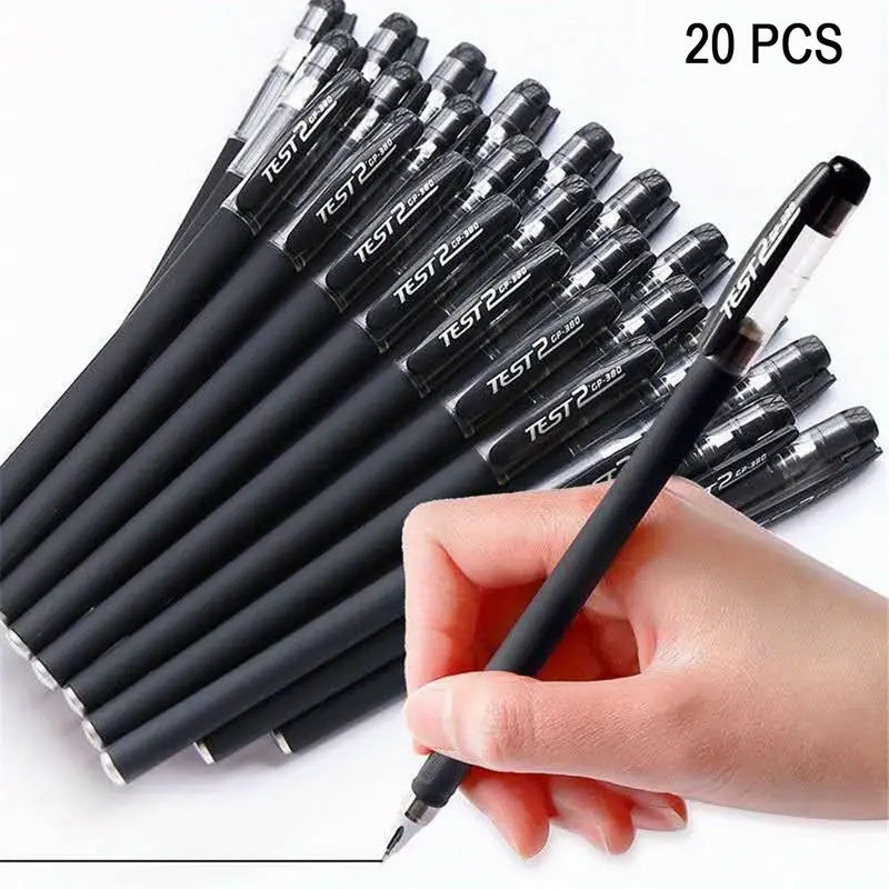TEMU Halloween Gifts 20 0.5mm Black Ballpoint Pens For School Students Or Office Use, Business Signature Pens, Office Student Test Pens, Ballpoint